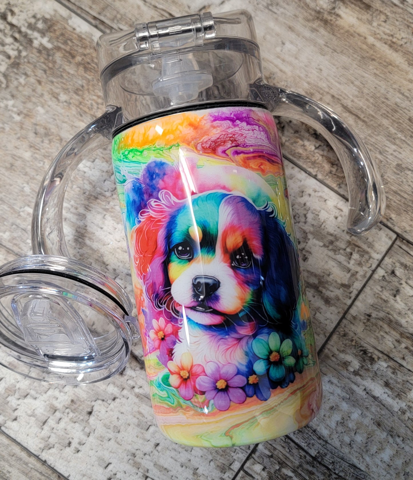Rts 31... Puppy Neon Kids Sippy Cup